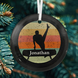 Mens Gymnastics Male Gymnastik Weihnachten Ornament Aus Glas
