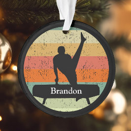 Mens Gymnastik Gymnastik Sunset Custom Christmas Ornament