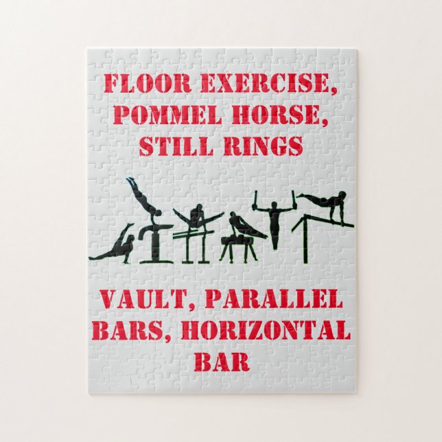 Mens Gymnastik Puzzle für Jungen! (Vertikal)