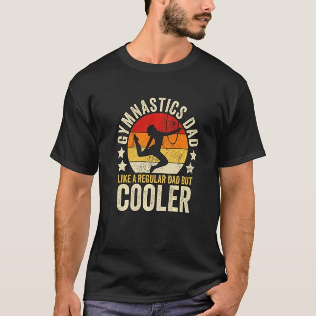 Mens Gymnastik Vater wie ein regelmäßiger Vater, a T-Shirt (Vorderseite)