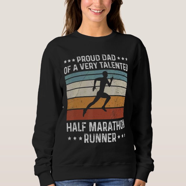 Mens Halbmarathonangebot für einen Halbmarathon-Va Sweatshirt (Vorderseite)