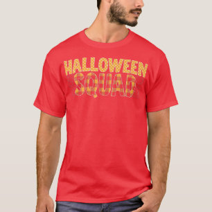Mens Halloween Squad Kariert Halloween T-Shirt