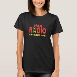 Mens Ham Radio Es ist Kontakt Sport Amateur Ham Kr T-Shirt