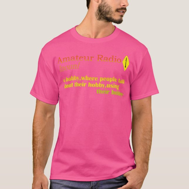 Mens Ham Radio Operator Amateur Hobby Definition T-Shirt (Vorderseite)