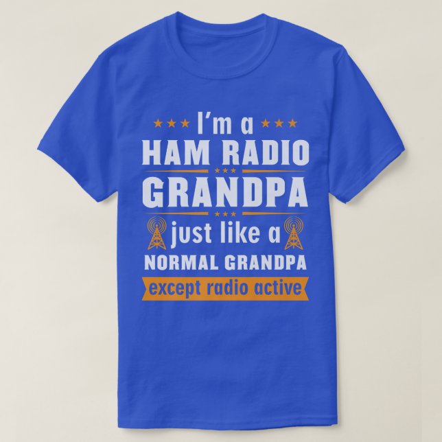 Mens Ham Radio Operator Hobbyist Receiver Großfett T-Shirt (Design vorne)