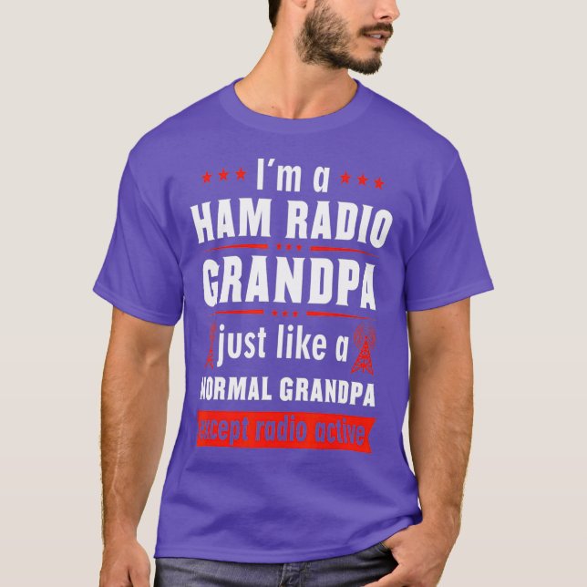 Mens Ham Radio Operator Hobbyist Receiver T-Shirt (Vorderseite)