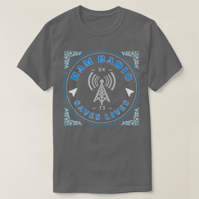 Mens Ham Radio Rette Lives Amateur Radio DX Contes T-Shirt (Design vorne)