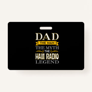 Mens Ham Radio Vater Shirts Geschenke für Vater - Ausweis