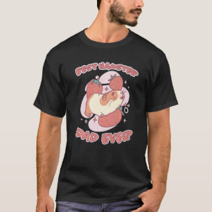 Mens Hamster Sprichwort Best Hamster Vater Strawbe T-Shirt
