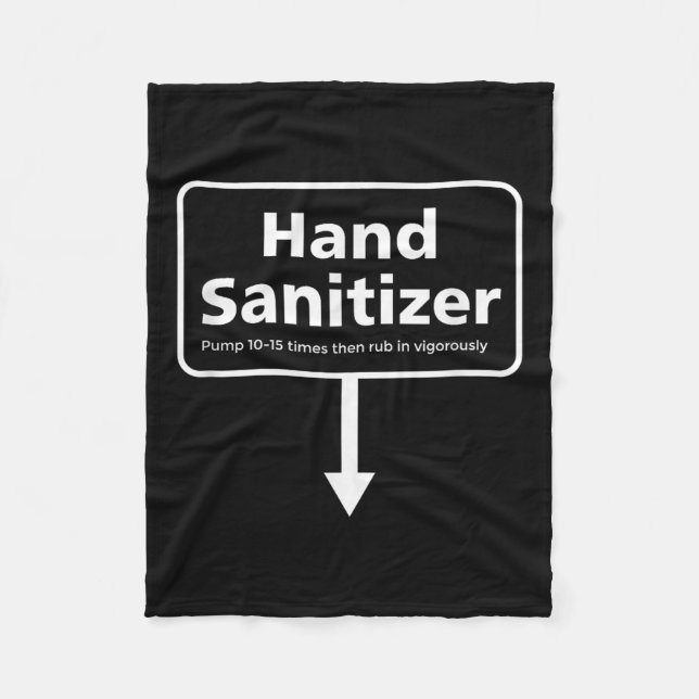 Mens Hand Sanitizer - Funny Adult Humor Weihnachte Fleecedecke (Vorderseite)