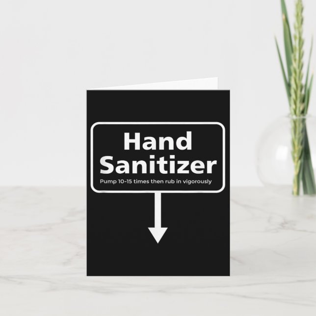 Mens Hand Sanitizer - Funny Adult Humor Weihnachte Karte (Vorderseite)
