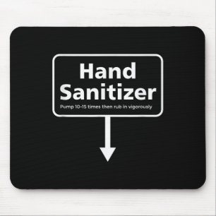 Mens Hand Sanitizer - Funny Adult Humor Weihnachte Mousepad
