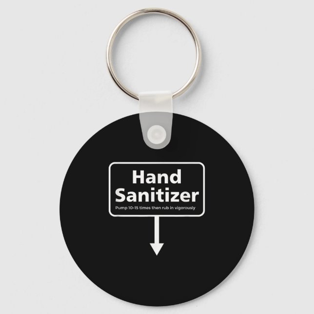 Mens Hand Sanitizer - Funny Adult Humour Christmas Schlüsselanhänger (Vorderseite)