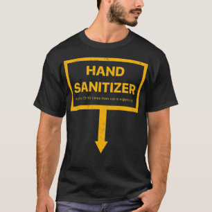 Mens Hand Sanitizer lustige, erwachsene Gelbe Spaß T-Shirt