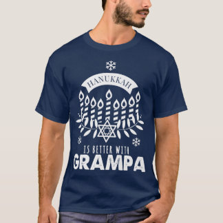 Mens Hanukkah ist besser mit Grampa Matching Famil T-Shirt