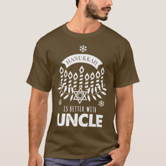 Mens Hanukkah ist besser mit Onkel Matching Family T-Shirt