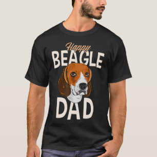 Mens Happy Beagle Vater T-Shirt