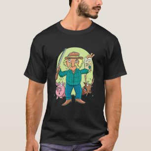 Mens Happy Jagd Wildtiere Jagd Jahreszeit 2 T-Shirt