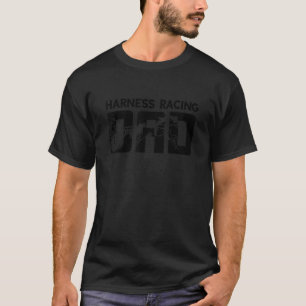 Mens Harness Racing Vater Trotting Track Racer T-Shirt