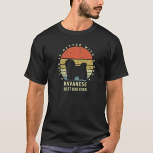 Mens Havanese Bester Vater je Dog Man T-Shirt