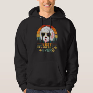 Mens Havanese Hund Vintag Bester Havanese Vater Fa Hoodie