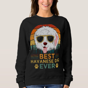 Mens Havanese Hund Vintag Bester Havanese Vater Fa Sweatshirt
