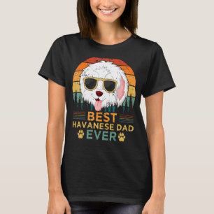 Mens Havanese Hund Vintag Bester Havanese Vater Fa T-Shirt