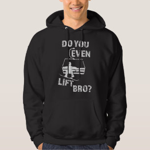 Mens Heben Sie sogar Bro Funny Snowboard Herren Hoodie