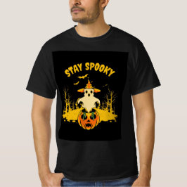 mens helloween stay spooky design t shirt