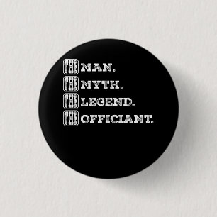 Mens Hochzeitoffizier Ehefrau des Mannes Button