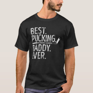 Mens Hockey Best Pucking Daddy jemals Vater Coach T-Shirt