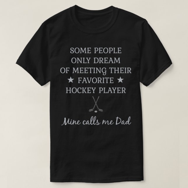 Mens Hockey Dad Father of Hockey Player Father's D T-Shirt (Design vorne)