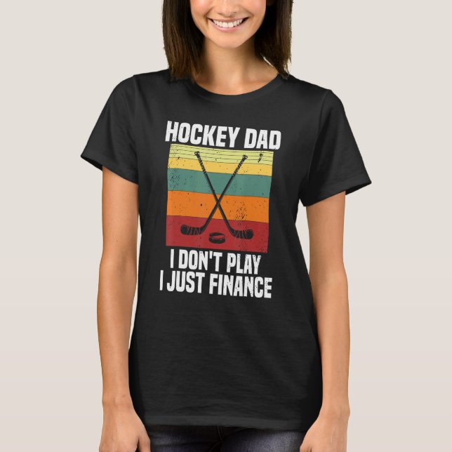 Mens Hockey Vater Ich spiele nicht, nur eis zu fin T-Shirt (Vorderseite)
