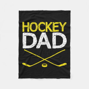 Mens Hockey Vater Vintag Vatertag Sommer Winter Fleecedecke