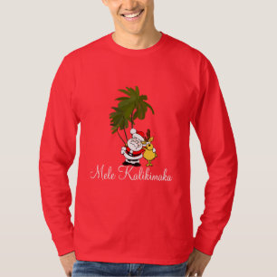 Mens Holiday Shirt-Mele Kalikimaka/Frohe Weihnacht T-Shirt