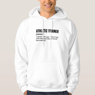Mens Hoodie - Athletic Trainer Funny Definition