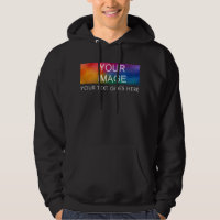 Mens Hoodie Custom Fügen Sie hier Ihren Text für I