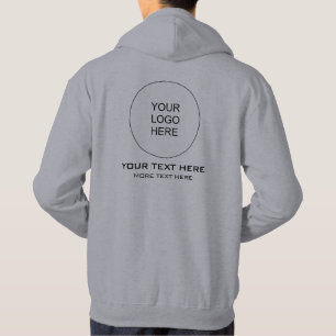 Mens Hoodies Doppelsiegendes Firmenlogo hier