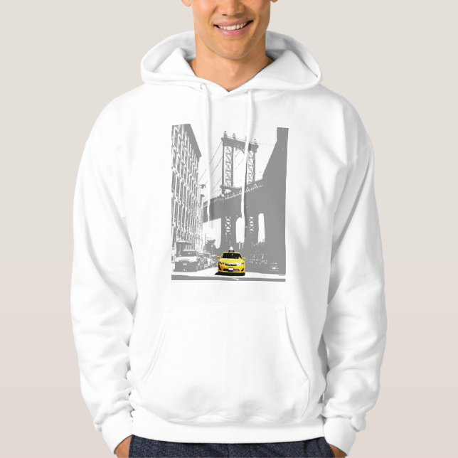 Mens Hoodies Template New York Nyc Yellow Taxi (Vorderseite)