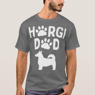 Mens Horgi Dadcorgi And Husky Dog Mi844 T-Shirt