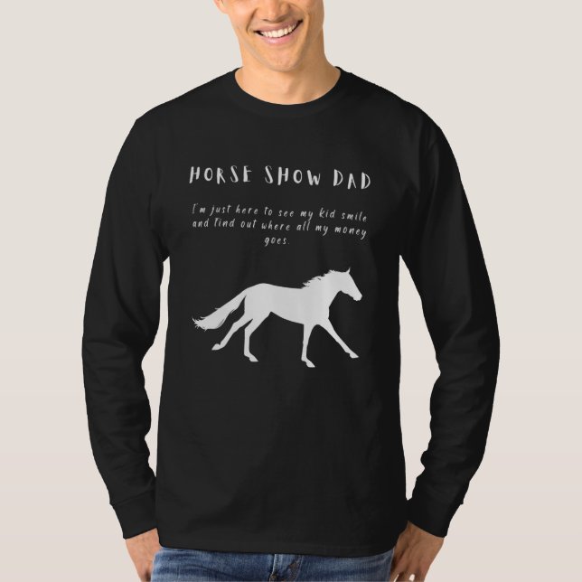 Mens   Horse Show Dad With Galloping Horse T-Shirt (Vorderseite)