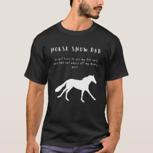 Mens Horse Vater mit Galopp T-Shirt