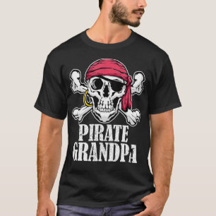 Mens Hosting Pirate Birthday Piratenflagge Party P T-Shirt