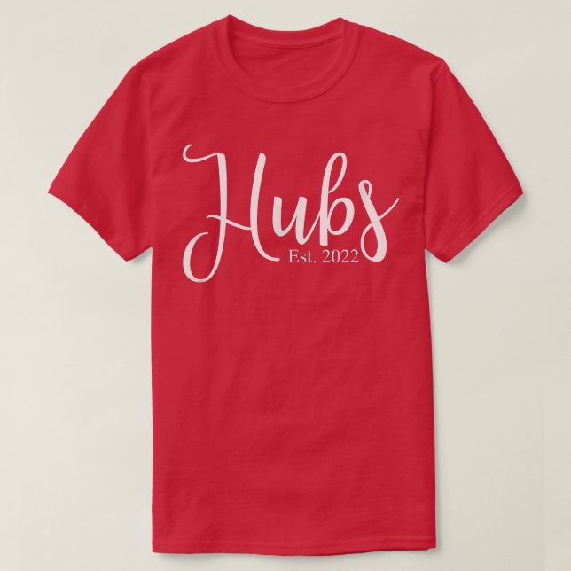 Mens Hubs 2022 Matching Wedding Niedlich New Husba T-Shirt (Design vorne)