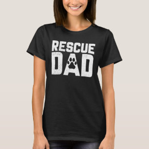 Mens Hund Rescue Vater Rettend Tiere Wildlife Resc T-Shirt