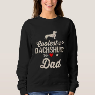 Mens Hund Vater Coole Dackel Vater Hausbesitzer Sweatshirt
