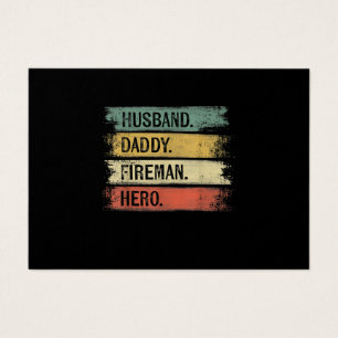 Mens Husband Daddy Fireman Hero Feuerwehrmann