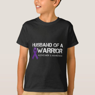 Mens Husband eines Kriegers Alzheimer's Awareness T-Shirt