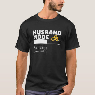Mens Husband Mode Laden Matching Verlobte Fiancer T-Shirt