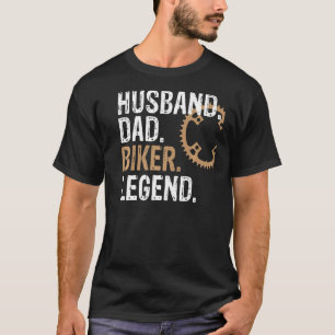 Mens Husband Vater Biker Legend Mountain Bike T-Shirt